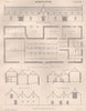 FARM BUILDINGS. Elevations and Sections 1898 old antique vintage print picture