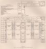 500 ACRE FARM HOMESTEAD PLAN by Charles Lyall Esq 1898 old antique print