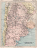 Argentine Republic. Argentina. BRITANNICA 1898 old antique map plan chart