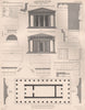ARCHITECTURE. Greek Doric Hexa style-Peripteral Temple. Cleithral Temple 1898