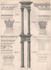ROMAN ARCHITECTURE. Columns Corinthian composite Ionic Doric. Rome 1898 print