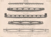 BRIDGES. London old/new Waterloo Southwark Illinois & St. Louis bridges 1898