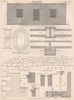 BUILDING. Openings. Discharging arches. Rubble walling. Drain sewer 1898 print