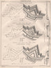 FORTIFICATIONS. Vauban's first & second system. Cormontaigne. Profile 1898