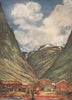 SUNNDALSØRA Sunndalsora. Snow capped mountain by Nico Jungman. Norway 1905