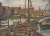 'Bergen boats and warehouses' by Nico Jungman. Norway 1905 old antique print