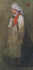 HARDANGER. Country girl by Nico Jungman. Norway 1905 old antique print picture