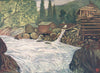 HAUKELI. 'River at Haukeli' by Nico Jungman. Norway 1905 old antique print