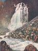 HARDANGER. 'Espelandsfos' by Nico Jungman. Norway 1905 old antique print