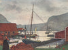 View of 'Moldoen' by Nico Jungman. Molden, Norway 1905 antique print
