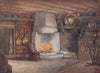 TELEMARKEN. 'Cottage Interior' by Nico Jungman. Norway 1905 old antique print