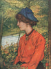 'A Norwegian girl' by Nico Jungman. Norway 1905 old antique print picture