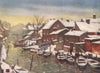 OSLO. 'Old canal, Christiania' by Nico Jungman. Norway 1905 antique print