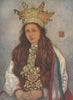 'A Hardanger bride' by Nico Jungman. Norway 1905 old antique print picture