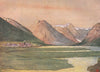 'Mundal, Fjaerland, Sognefjord' by Nico Jungman. Norway 1905 old antique print