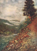GJØRA. 'River at Gjora' by Nico Jungman. Norway 1905 old antique print picture