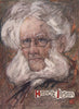 'Henrik Ibsen' by Nico Jungman. Norway 1905 old antique vintage print picture