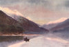 'North Fiord, Lake Te-Anau' by Frank Wright. New Zealand 1908 old print