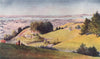 'Auckland' by Frank Wright. New Zealand 1908 old antique vintage print picture