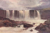 'Wairua Falls' by Frank Wright. New Zealand 1908 old antique print picture