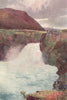 'Huka Falls' by Frank Wright. New Zealand 1908 old antique print picture