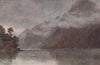 'In Milford Sound' by Frank Wright. New Zealand 1908 old antique print picture