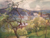 LANARKSHIRE. 'Crossford from the orchards' by Mary Young-Hunter 1907 old print