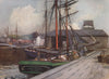 'Entrance to Clyde & Forth Canal, Bowling' by Mary Young-Hunter 1907 old print