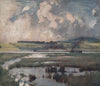 BOWLING. 'The marshes below Bowling' by John Young-Hunter. Scotland 1907 print