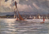 Royal Clyde Yacht Club Regatta, June 1906 by John Young-Hunter 1907 old print