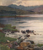 'Strachur from Dalchenna, Loch Fyne' by John Young-Hunter. Scotland 1907 print