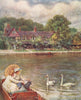 STREATLEY. 'Streatley Inn' by Mortimer Menpes. Berkshire 1906 old print