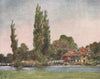 'Iffley' by Mortimer Menpes. Oxfordshire 1906 old antique print picture