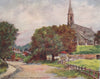 'Clifton Hampden' by Mortimer Menpes. Oxfordshire 1906 old antique print