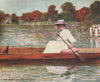 'Pangbourne from the Swan Hotel' by Mortimer Menpes. Berkshire 1906 old print