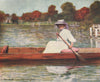 'Pangbourne from the Swan Hotel' by Mortimer Menpes. Berkshire 1906 old print