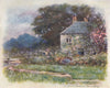 'Whitchurch Lock' by Mortimer Menpes. Oxfordshire 1906 old antique print
