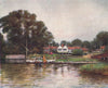 'The Rose Garden at Sonning' by Mortimer Menpes. Berkshire 1906 old print