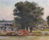 'St. George and the Dragon, Wargrave' by Mortimer Menpes. Berkshire 1906 print