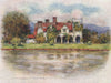 'Medmenham Abbey' by Mortimer Menpes. Buckinghamshire. SMALL 1906 old print
