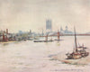 'The Houses of Parliament' by Mortimer Menpes. London 1906 old antique print