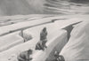 'Deep crevasses in the glacier ice' by Arnold Henry Savage Landor. Nepal 1905