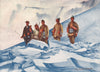Arnold Henry Savage Landor on his ascent to 23,490 feet. Nepal 1905 print
