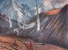 'Flying prayers and a Mani Wall' by Arnold Henry Savage Landor. Tibet 1905