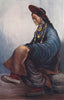 'Tibetan lady' by Arnold Henry Savage Landor. Tibet 1905 antique print