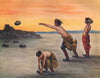 'Tibetan games. Stone-throwing' by Arnold Henry Savage Landor. Tibet 1905