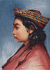 Tibetan boy in his gold-embroidered hat. Arnold Henry Savage Landor. Tibet 1905