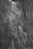 A troublesome descent on vertical rocks. Arnold Henry Savage Landor. Tibet 1905