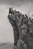 'The sacrifice of a yak' by Arnold Henry Savage Landor. Tibet 1905 print