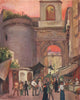 NAPOLI. 'Porto Capuana, Naples' by Augustine Fitzgerald. Naples 1904 old print